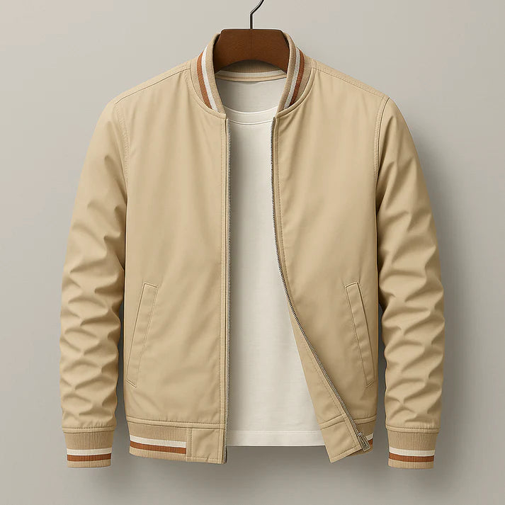 Blouson Bomber Élégant à Rayures