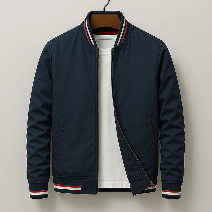 Blouson Bomber Élégant à Rayures