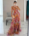 Giselle - Ravissante robe longue à imprimé floral