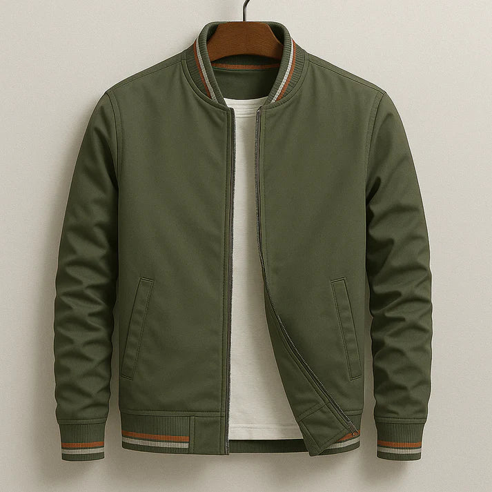Blouson Bomber Élégant à Rayures