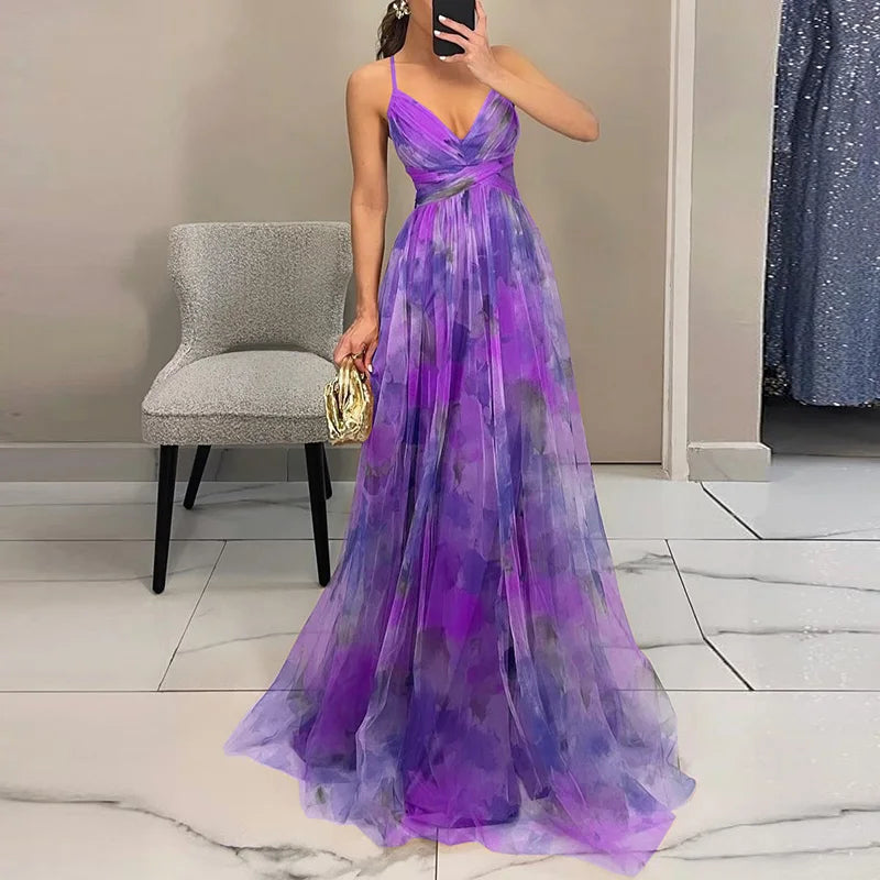 Giselle - Ravissante robe longue à imprimé floral