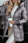 Manteau d’hiver élégant avec capuche et rembourrage